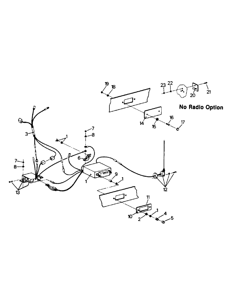 Схема запчастей Case IH PTA297 - (11-25) - RADIO & MOUNTING, FUJITSU ELECTRONIC CASSETTE (11-1-80 TO 7-1-82) Options & Miscellaneous