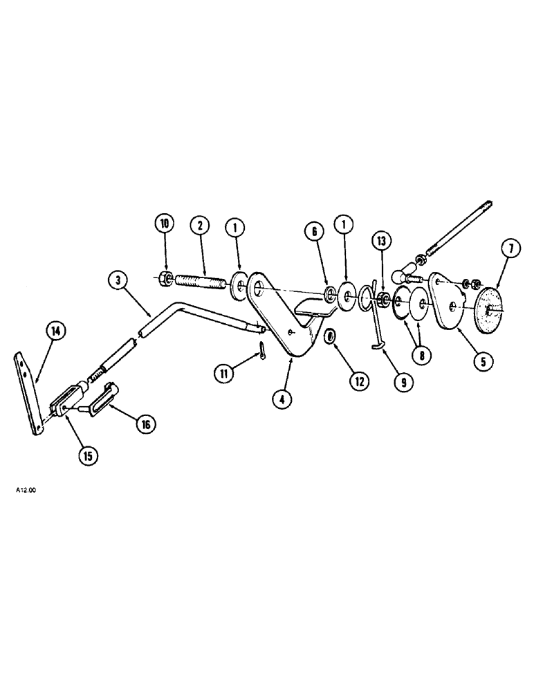 Схема запчастей Case IH 2140 - (3-16) - ACCELERATOR (03) - FUEL SYSTEM