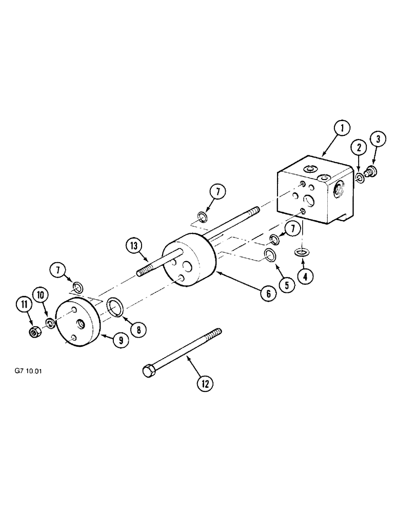 Схема запчастей Case IH 2120 - (8-74) - REMOTE CONTROL SUPPLY VALVE, 2120 - (P.I.N. : CGC6018-) (08) - HYDRAULICS