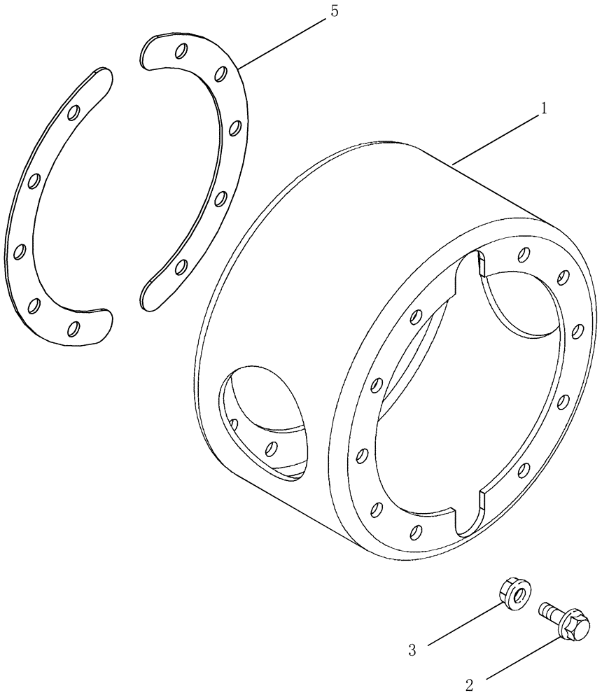 Схема запчастей Case IH MX285 - (05-55) - SPACER - DUAL FRONT WHEELS (05) - STEERING