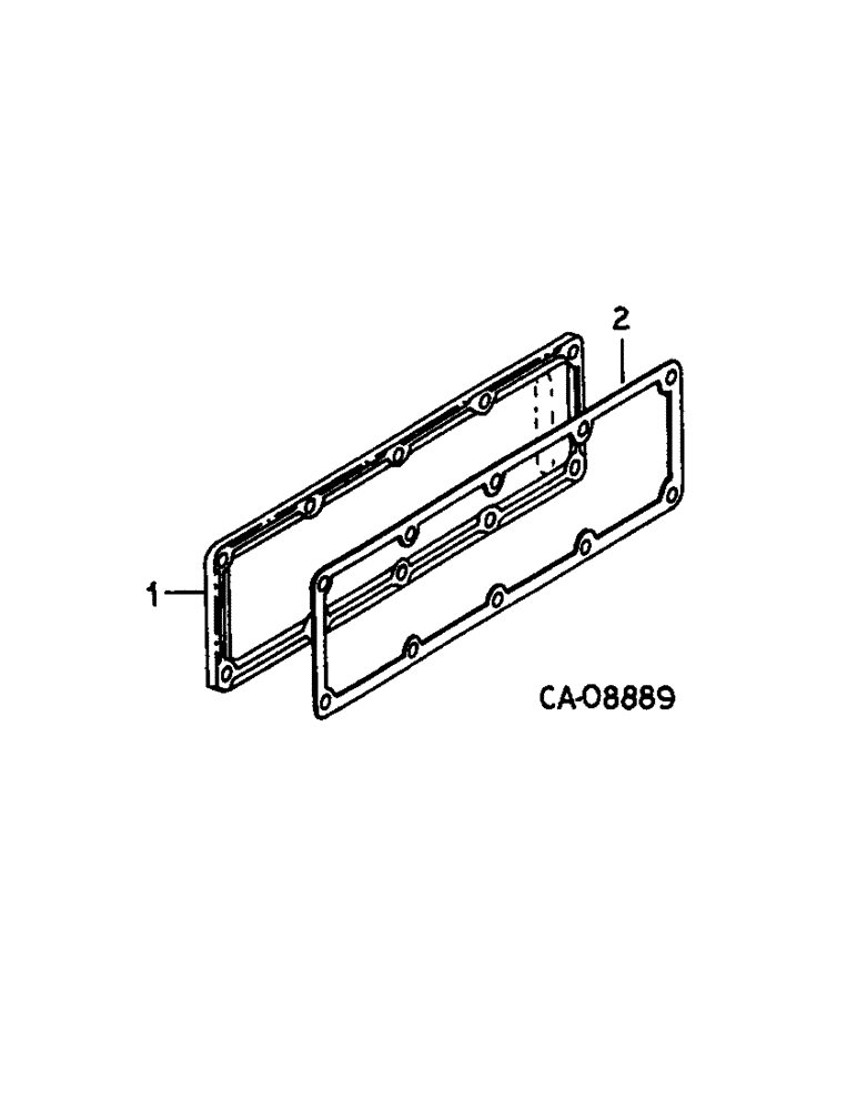 Схема запчастей Case IH 584 - (12-22[A]) - CRANKCASE SIDE COVER TRACTORS WITH VALVE COVER BREATHER Power