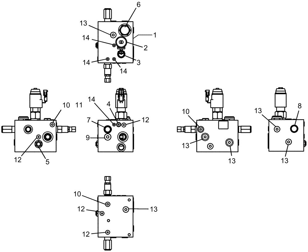 Схема запчастей Case IH 1260 - (35.138.05) - HYDRAULICS - VALVE BLOCK BULK FILL PTO 18 GPM (35) - HYDRAULIC SYSTEMS