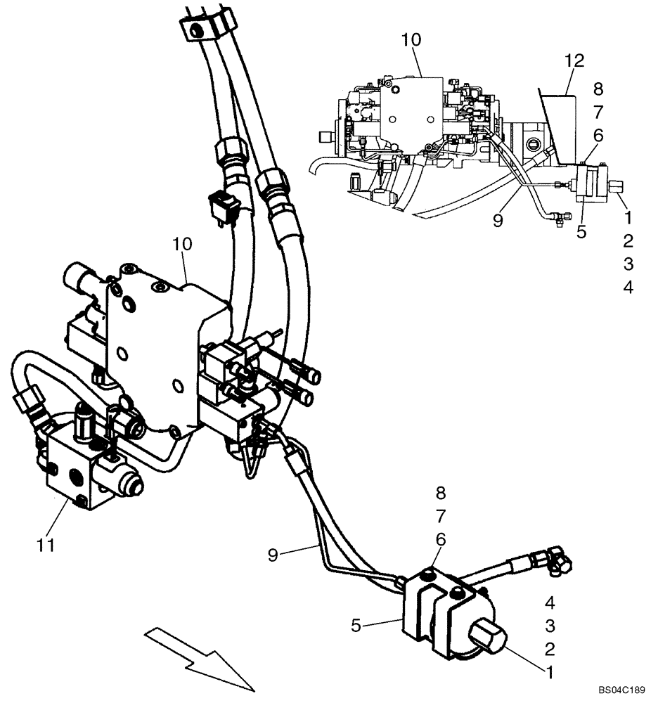 Схема запчастей Case IH 435 - (08-14) - HYDRAULICS, ATTACHMENT - HIGH FLOW, ACCUMULATOR (08) - HYDRAULICS