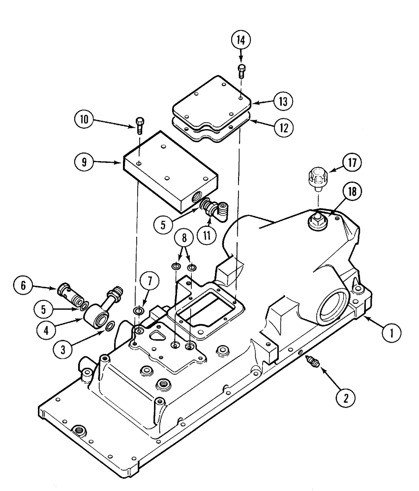 Схема запчастей Case IH CX50 - (06-24) - REAR FRAME TOP COVER CONNECTIONS (06) - POWER TRAIN