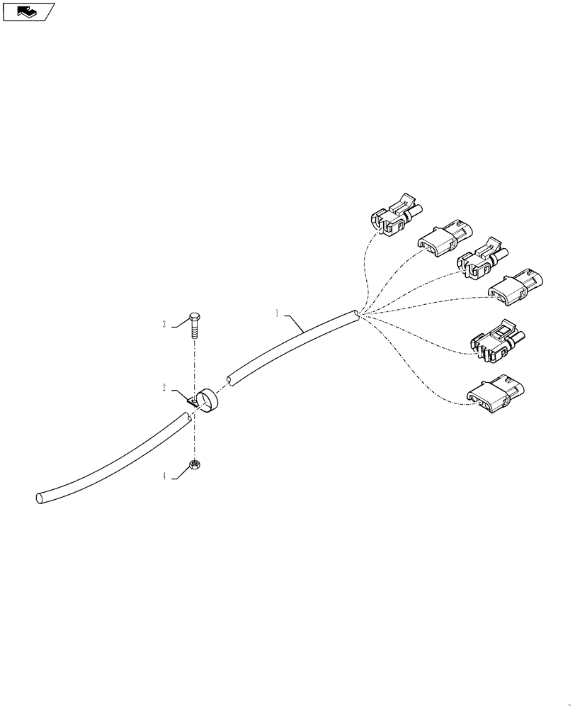 Схема запчастей Case IH 3230 - (55.440.26) - AIM COMMAND, BYPASS GROUP (55) - ELECTRICAL SYSTEMS