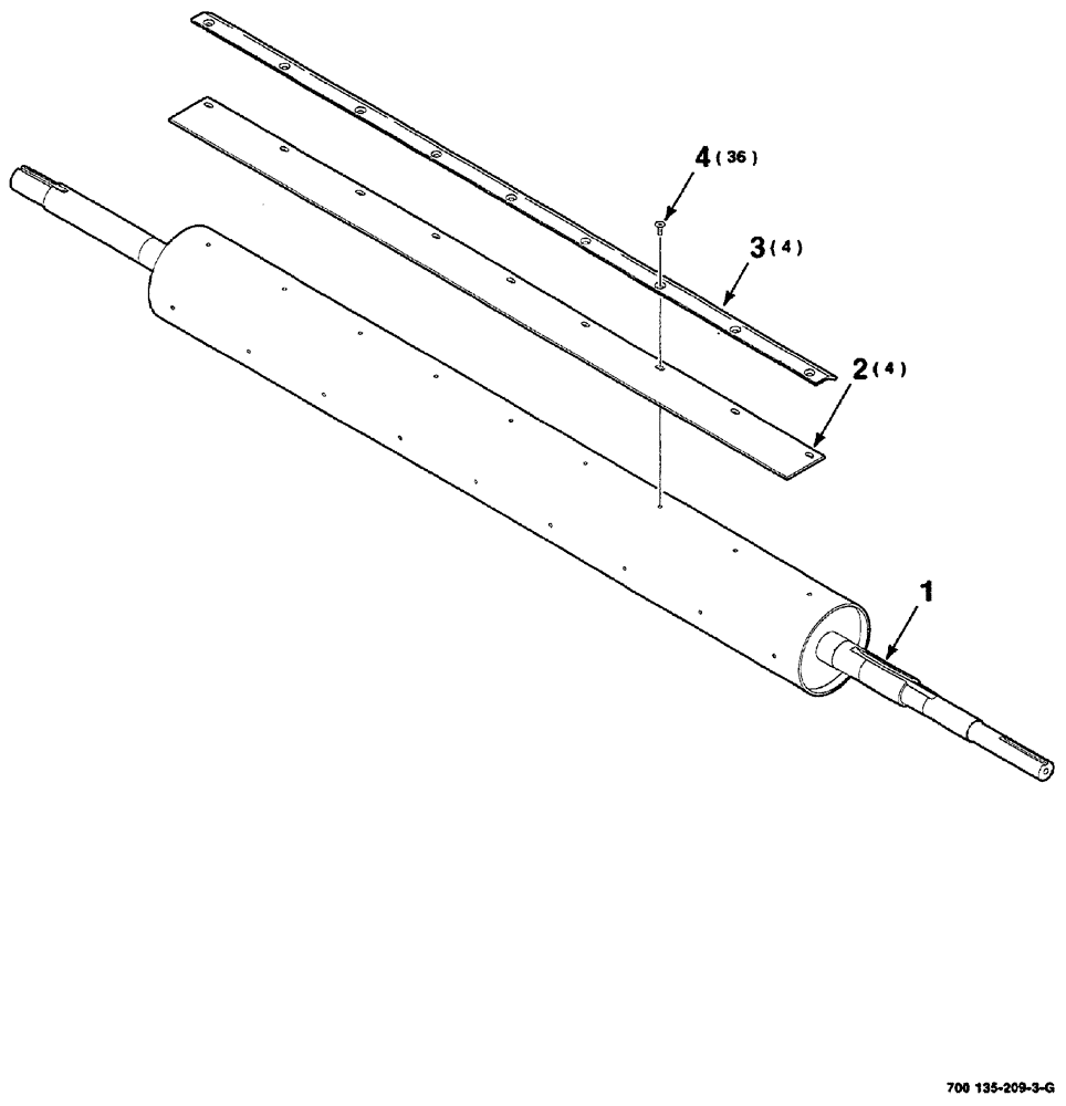 Схема запчастей Case IH RS561 - (06-006) - ROLLER ASSEMBLY (FLAP) (13) - FEEDER