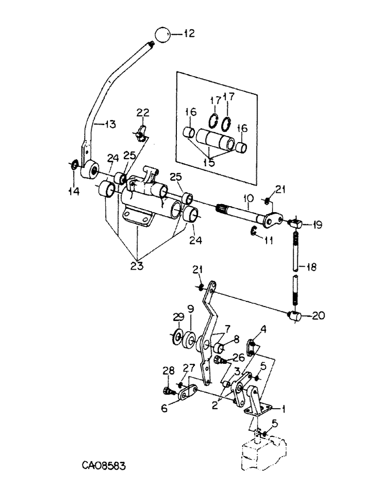 Схема запчастей Case IH 5488 - (10-34) - HYDRAULICS, THIRD AUXILIARY VALVE CONTROLS (07) - HYDRAULICS