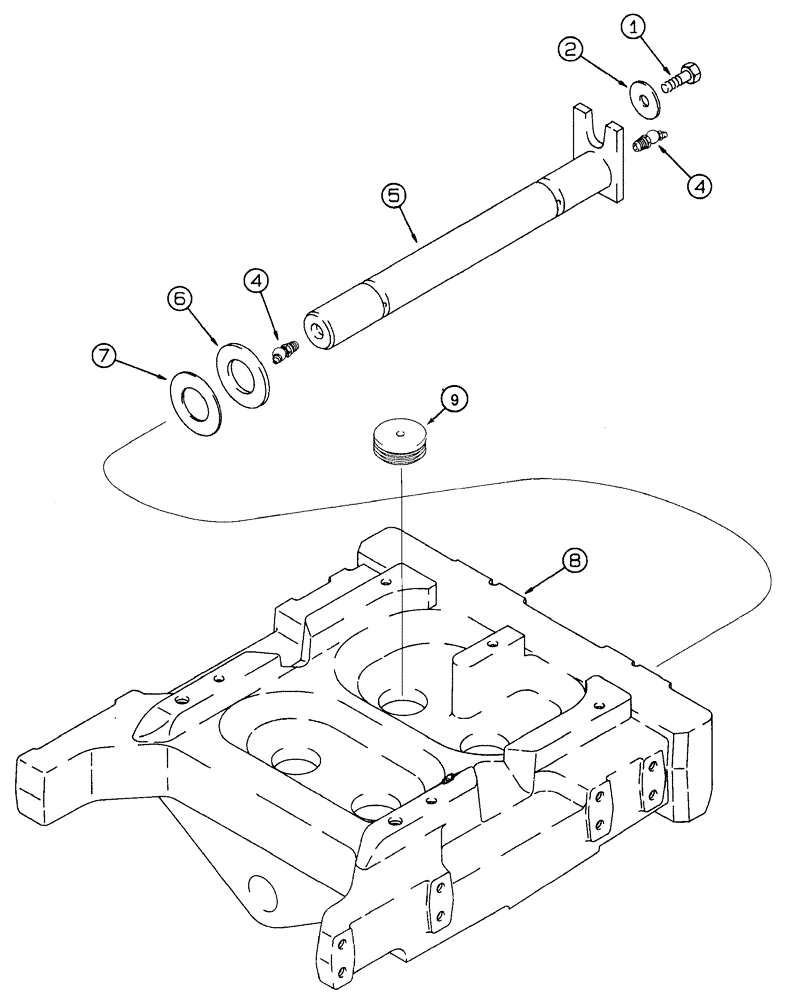 Схема запчастей Case IH 7210 - (5-026) - FRONT AXLE SUPPORT, 2 WHEEL DRIVE (05) - STEERING