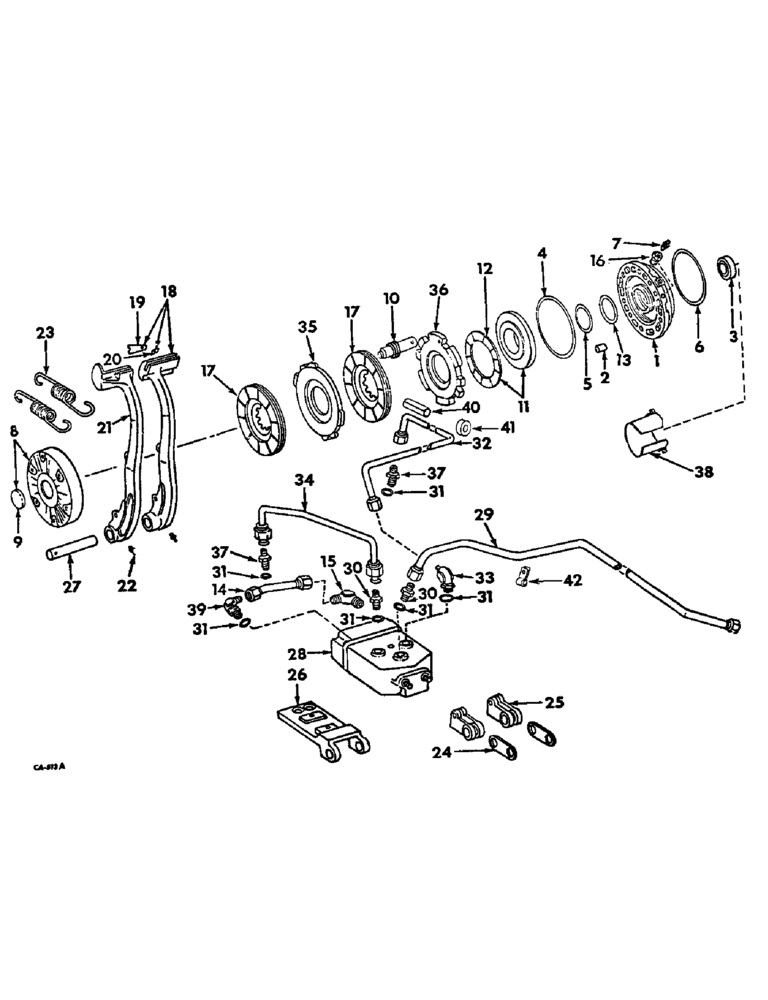 Схема запчастей Case IH 21026 - (04-02) - BRAKES, BRAKES AND CONNECTIONS (5.1) - BRAKES