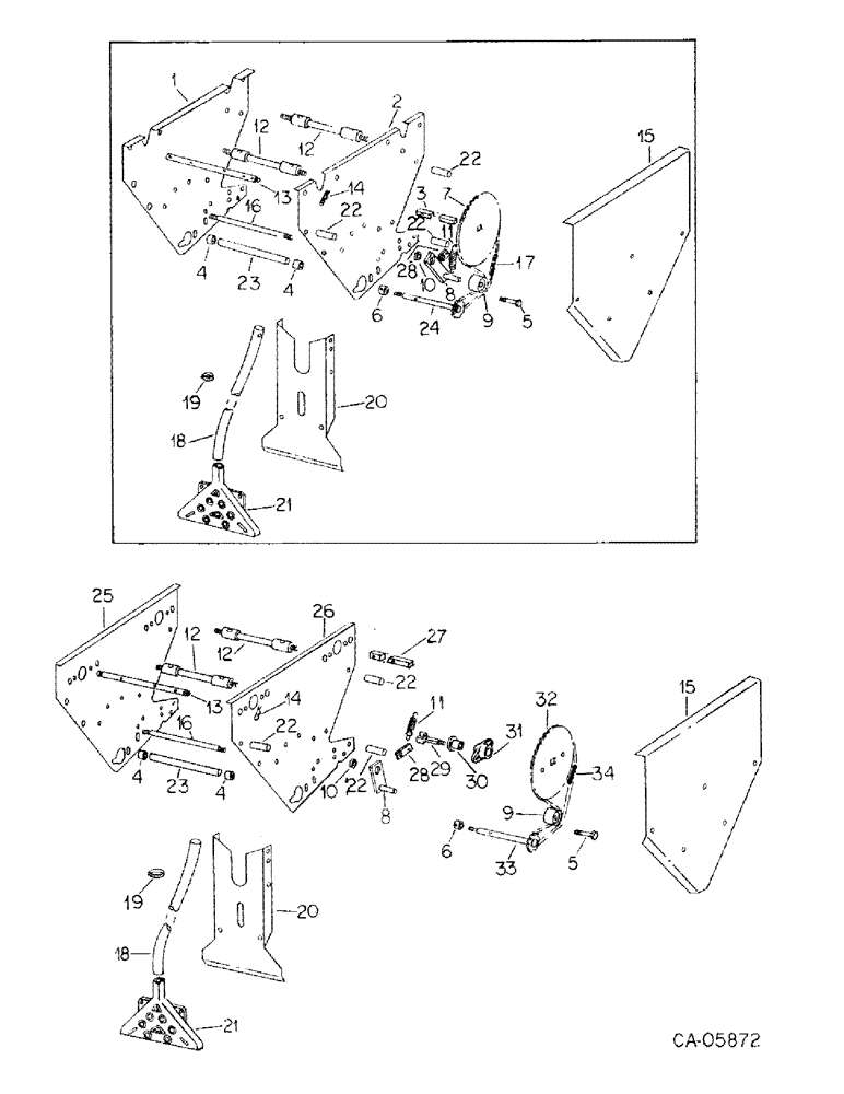 Схема запчастей Case IH 92 - (YA-56) - DRIVE UNIT AND MOUNTING, FOR HERBICIDE 