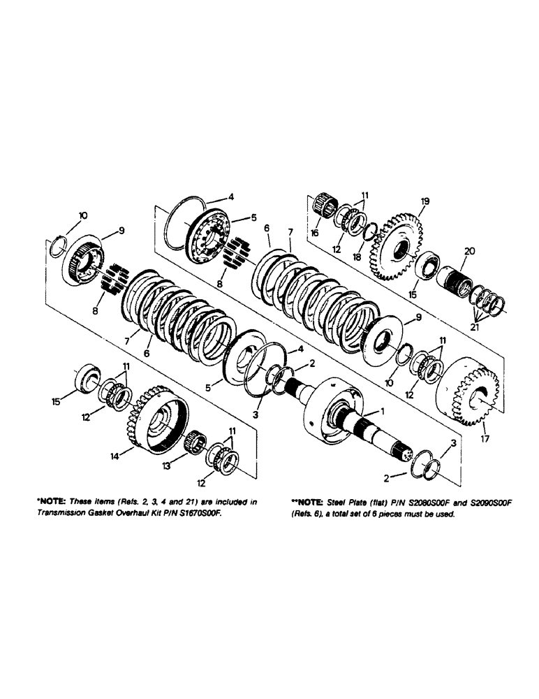 Схема запчастей Case IH 9130 - (04-61) - 7 INCH CLUTCH PACK ASSEMBLY, INPUT (04) - Drive Train