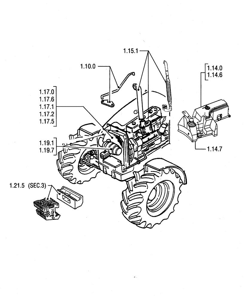 Схема запчастей Case IH JX75 - (1.09.0 SEC. 02) - ENGINE EQUIP. (02) - ENGINE EQUIPMENT