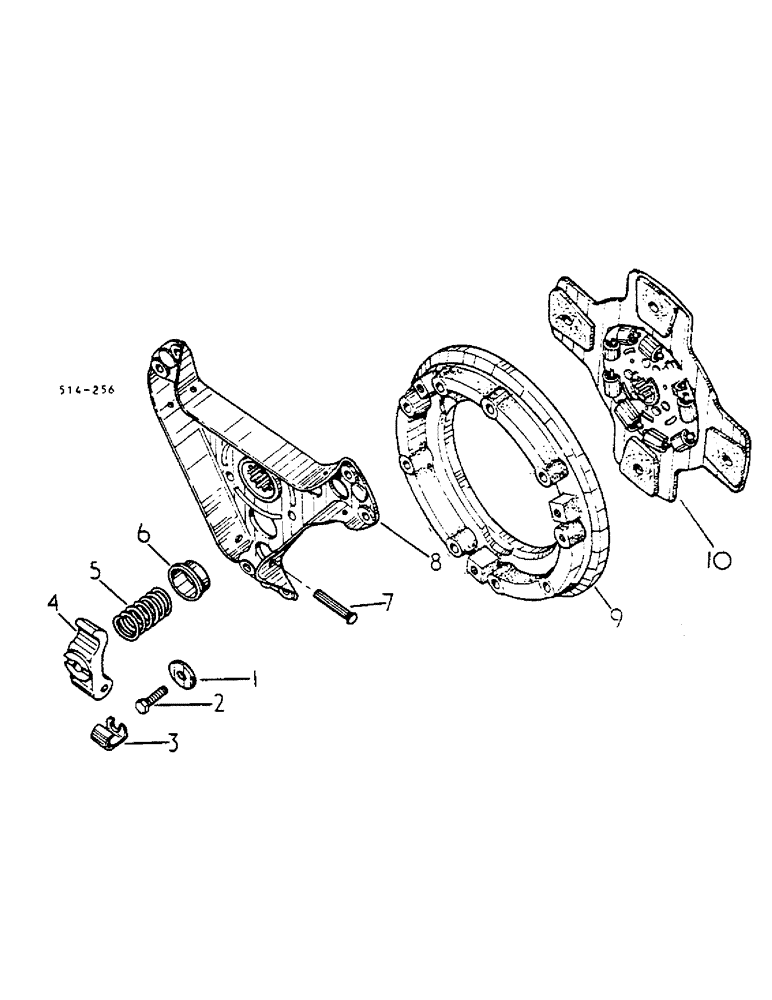 Схема запчастей Case IH 454 - (07-34) - CLUTCH, FORWARD AND REVERSE (04) - Drive Train