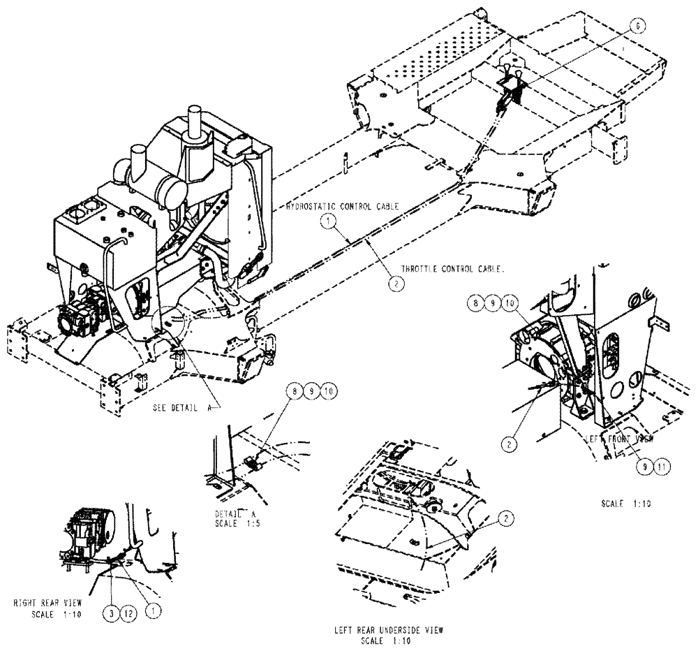 Схема запчастей Case IH SPX3310 - (01-010) - SHIFT, THROTTLE CONTROL GROUP Cab Interior