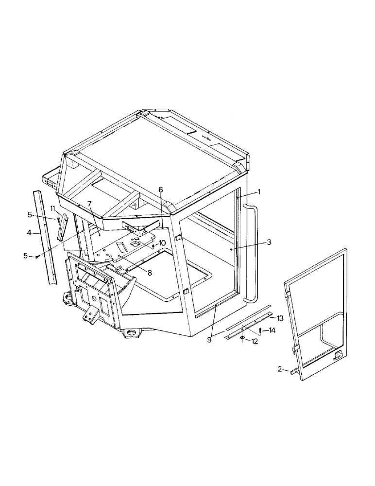 Схема запчастей Case IH STEIGER - (01-04) - CAB INTERIOR TRIM (10) - CAB