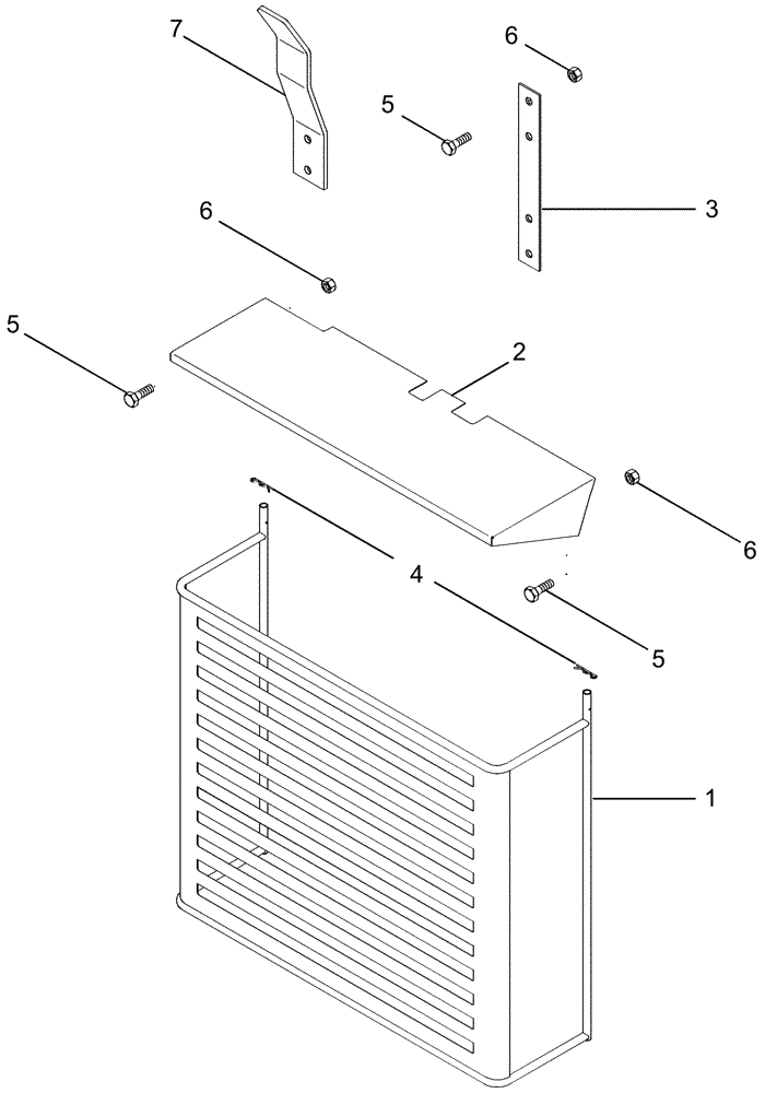 Схема запчастей Case IH CPX620 - (09C-27) - ROTARY AIR SCREEN SHIELD KIT (15) - HANDLING SYSTEM