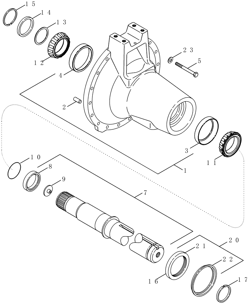 Схема запчастей Case IH MAGNUM 255 - (06-32) - REAR AXLE - 4 X 120 INCH (06) - POWER TRAIN