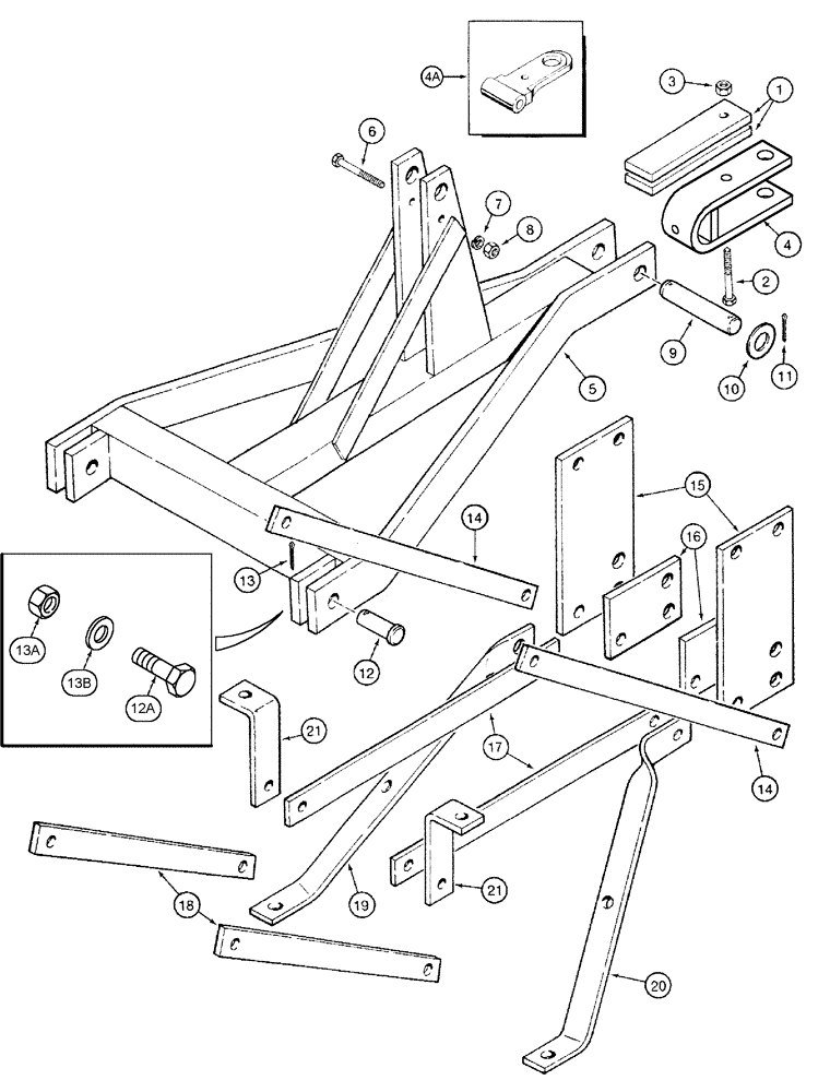 Схема запчастей Case IH 501 - (9-02) - HITCH (09) - CHASSIS/ATTACHMENTS