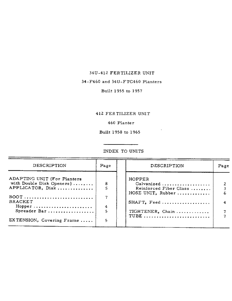 Схема запчастей Case IH 412 - (AH-1) - 34U-412 FERTILIZER UNIT 