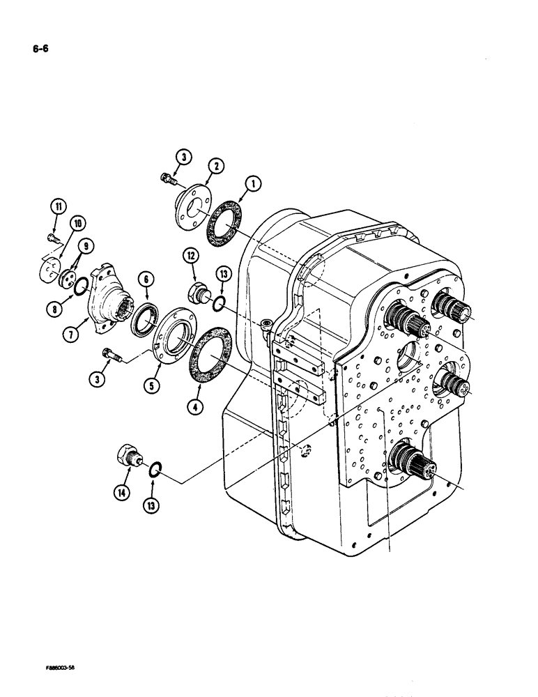 Схема запчастей Case IH 9170 - (6-06) - TRANSMISSION (CONTD) (06) - POWER TRAIN