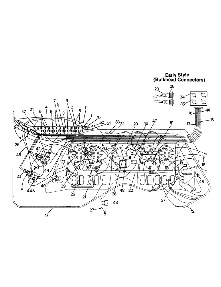 Схема запчастей Case IH ST250 - (02-14) - DASH ELECTRICAL, FIRST BULKHEAD STYLE (06) - ELECTRICAL