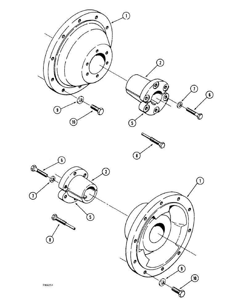 Схема запчастей Case IH 9310 - (6-082) - WHEEL HUBS, K693 BAR AXLES (06) - POWER TRAIN