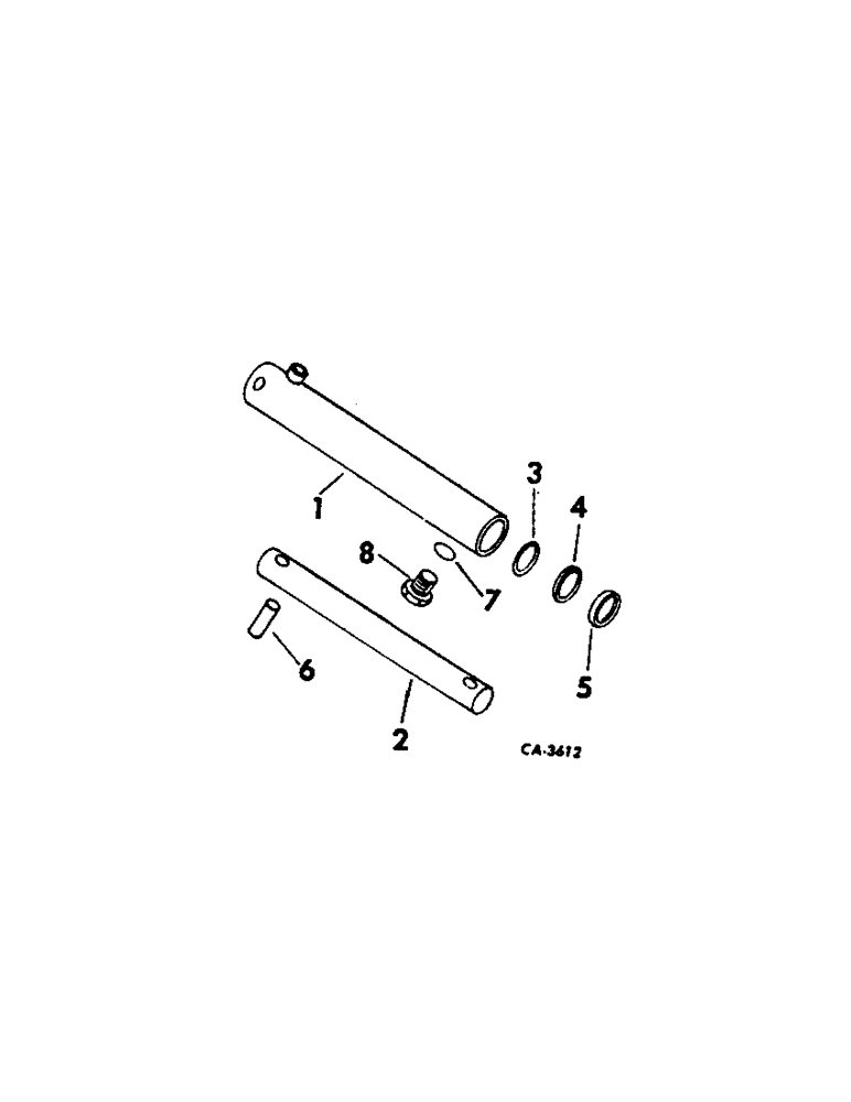 Схема запчастей Case IH 715 - (10-23[1]) - HYDRAULICS, HYDRAULIC REEL LIFT CYLINDER SLAVE CYLINDER (07) - HYDRAULICS