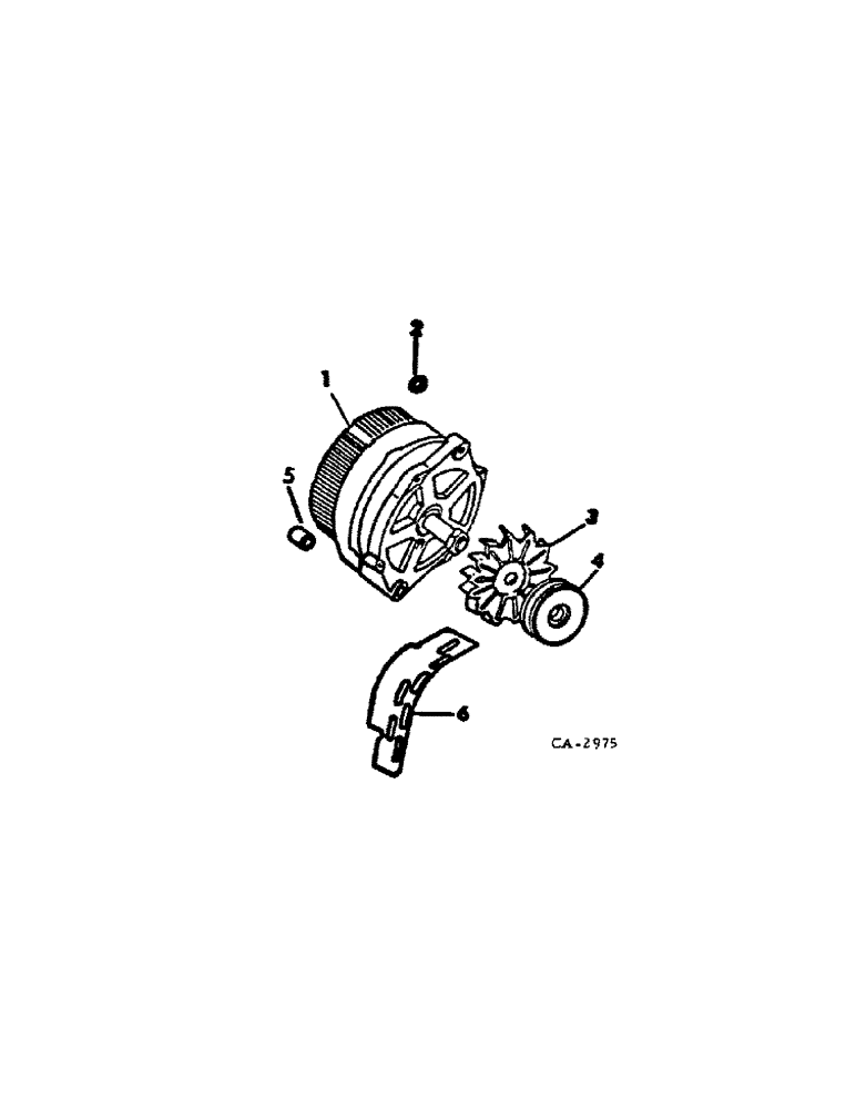 Схема запчастей Case IH 766 - (08-04[A]) - ELECTRICAL, ALTERNATOR-GENERATOR & CONNECTIONS, W/ INTEGRAL VOLTAGE REGULATOR, 766 GASOLINE TRACTORS (06) - ELECTRICAL