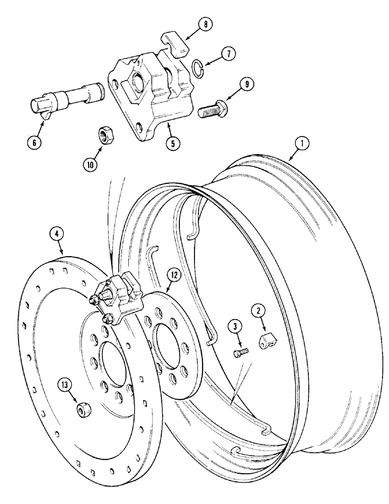 Схема запчастей Case IH 1394 - (6-262) - POWER ADJUSTED REAR WHEELS (06) - POWER TRAIN