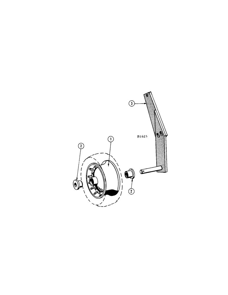 Схема запчастей Case IH 200 - (24[A]) - PICKUP GAGE WHEEL ATTACHMENT 