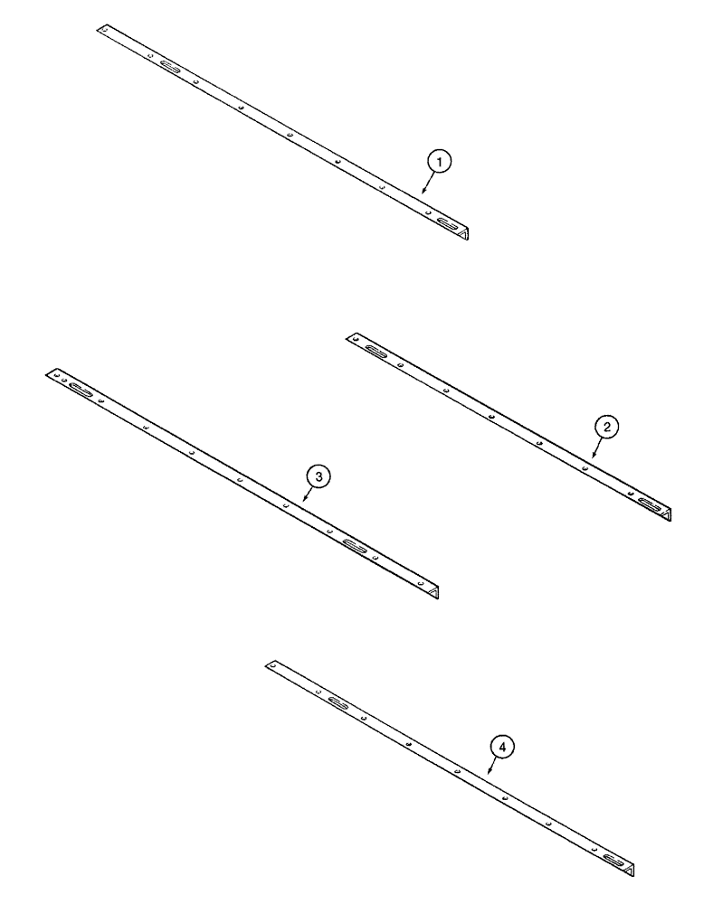 Схема запчастей Case IH 760 - (9-05) - SCRAPER ANGLES, PRIOR TO P.I.N. 27351 (09) - CHASSIS/ATTACHMENTS