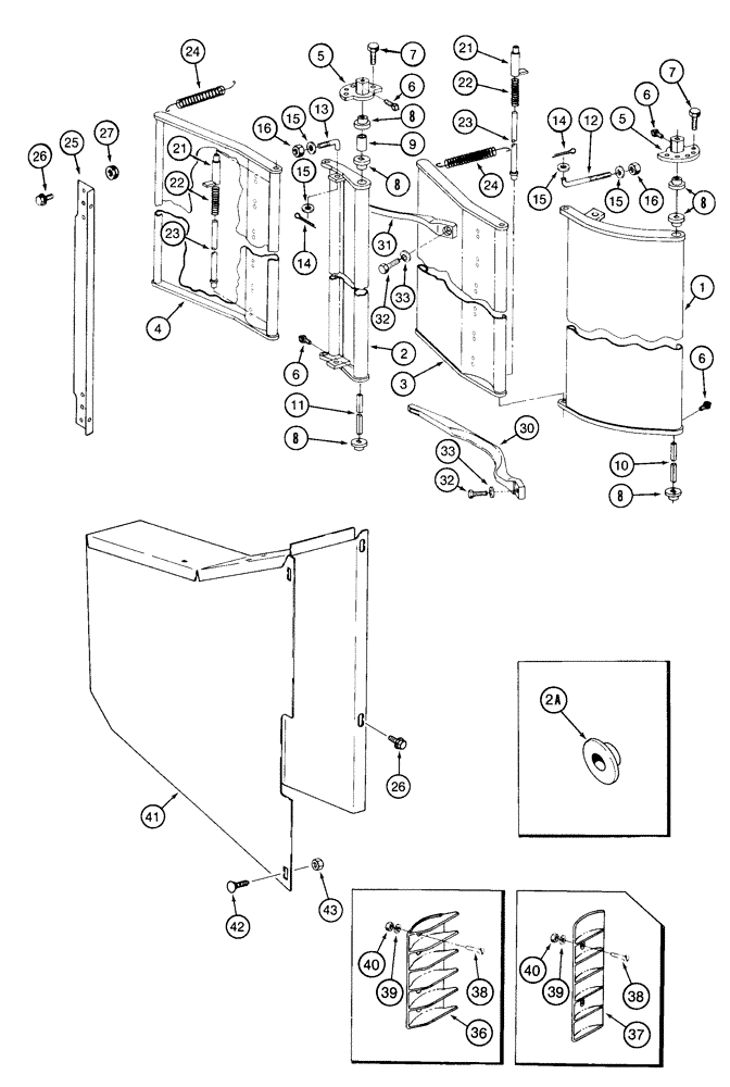 Схема запчастей Case IH 2155 - (9A-64) - PLANT COMPRESSOR (13) - PICKING SYSTEM