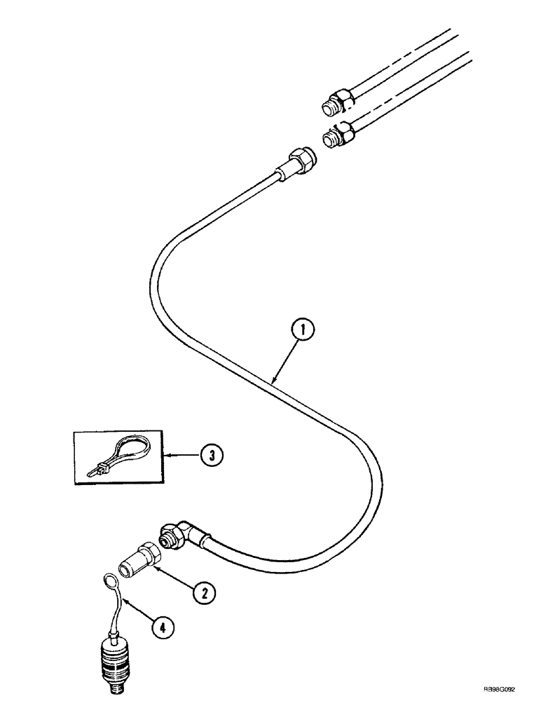 Схема запчастей Case IH L550 - (8-006) - HYDRAULICS - REAR MOUNT (08) - HYDRAULICS