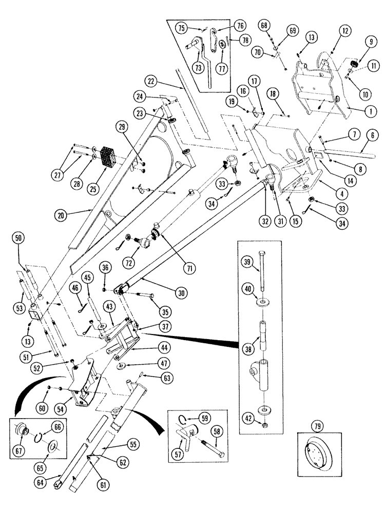 Схема запчастей Case IH 2240 - (09-18) - FOLDING MARKERS STACKER 