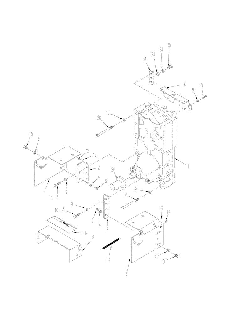 Схема запчастей Case IH STX275 - (06-51) - POWER TAKEOFF - SAFETY SHEILDS (06) - POWER TRAIN