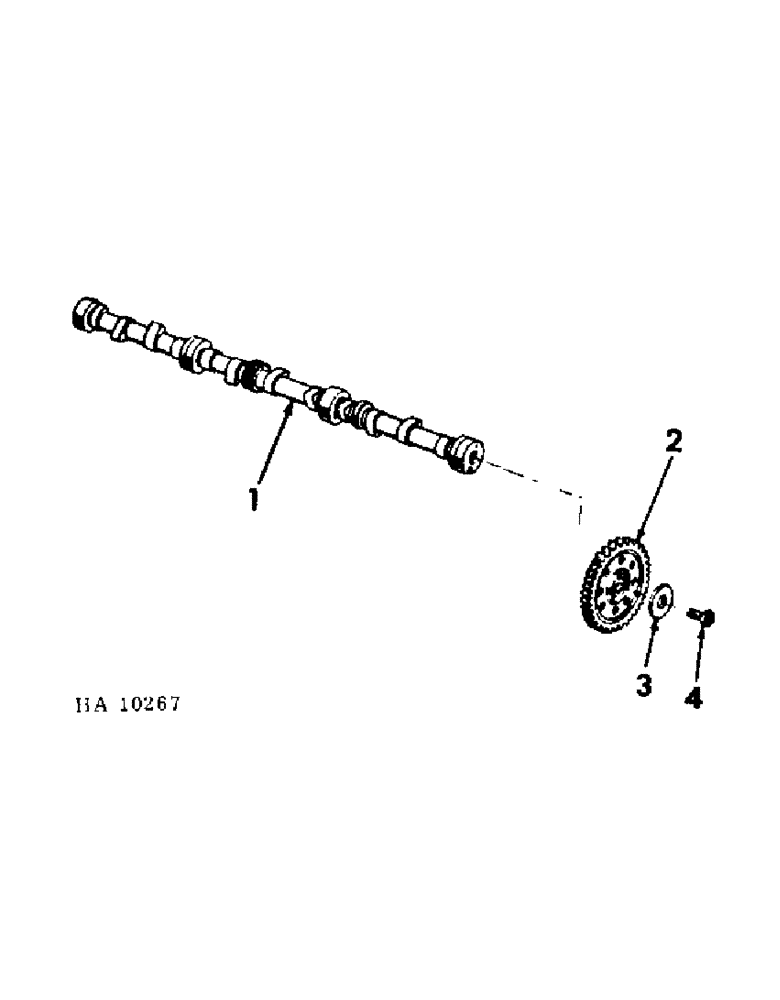 Схема запчастей Case IH 4000 - (12-02) - POWER, C-232 GAS ENGINE CAMSHAFT AND SPROCKET Power