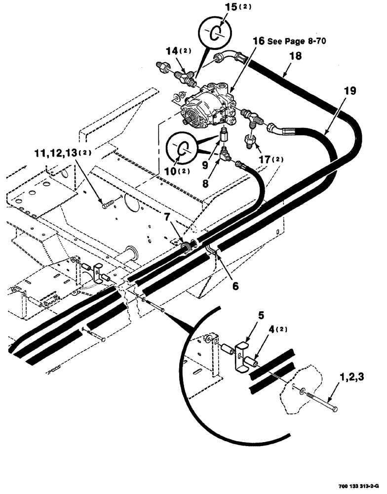 Схема запчастей Case IH 8860HP - (08-68) - HEADER DRIVE HYDRAULIC ASSEMBLY (CONTINUED) (35) - HYDRAULIC SYSTEMS