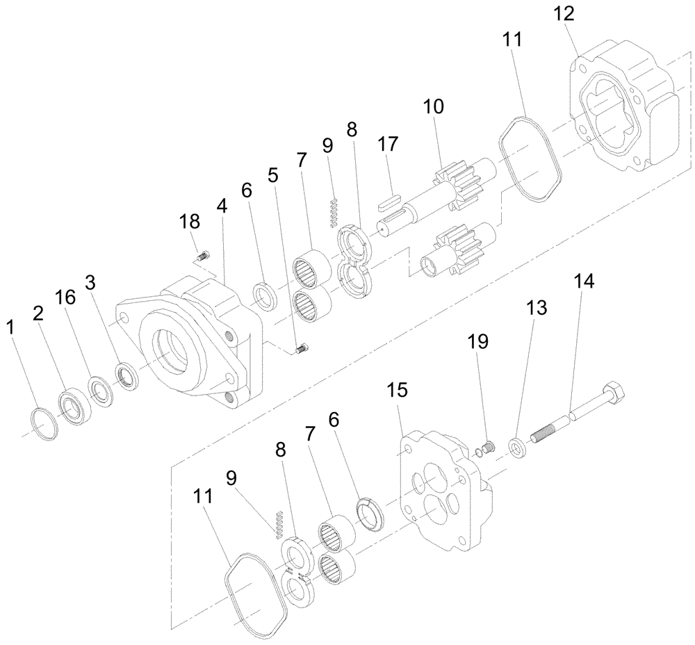 Схема запчастей Case IH A7700 - (B03.10[01]) - Hydraulic Motor {M30A} (07) - HYDRAULICS