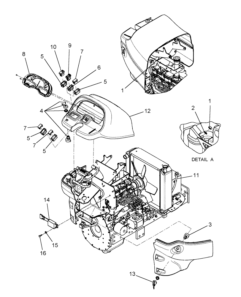 Схема запчастей Case IH DX35 - (06.03) - MAIN HARNESS (06) - ELECTRICAL SYSTEMS