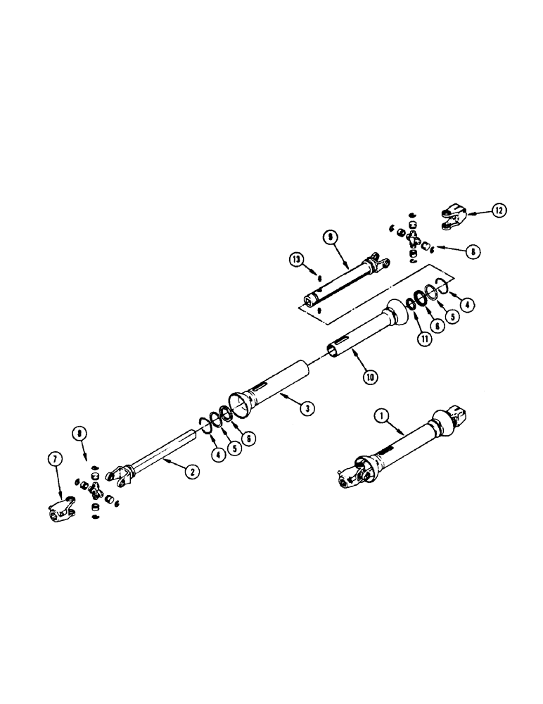 Схема запчастей Case IH 475 - (05A[B]) - 1000 RPM PTO SHAFT 