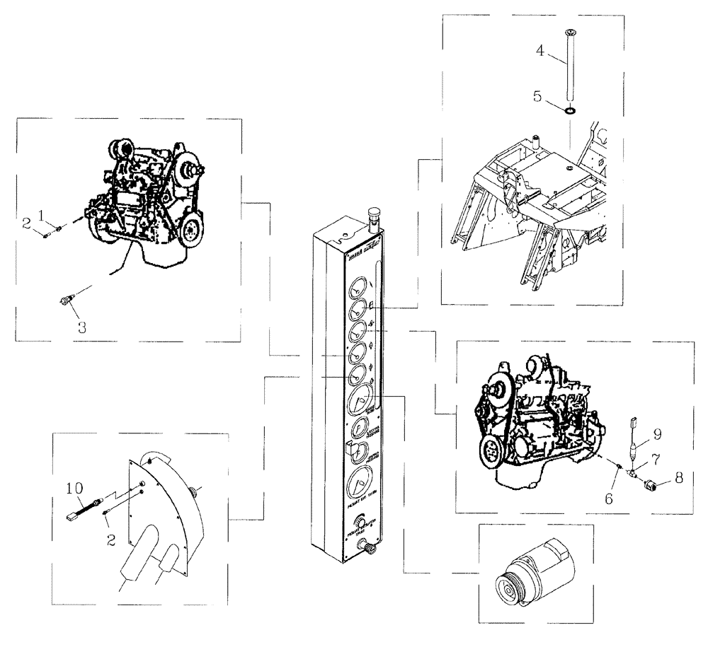 Схема запчастей Case IH 7700 - (C07[02]) - SENDERS AND SWITCHES, 125 Engine & Engine Attachments