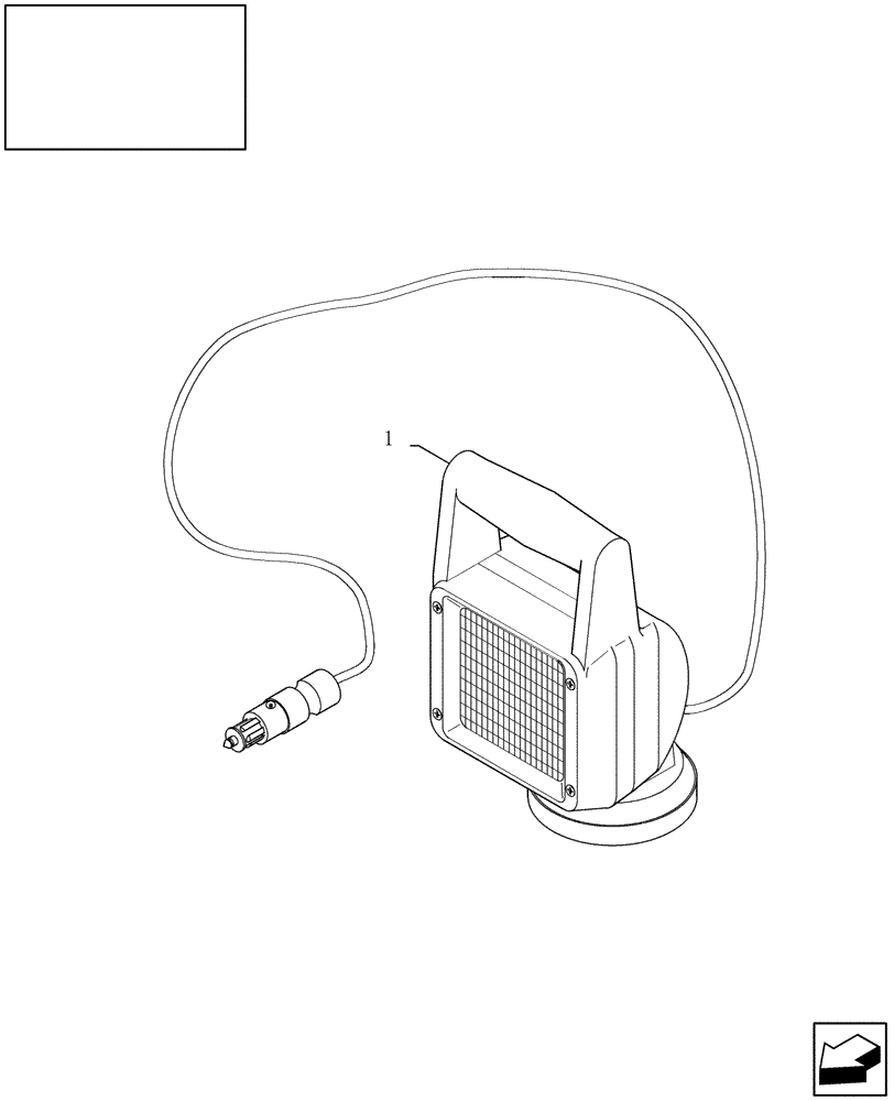 Схема запчастей Case IH WD1203 - (18.10) - INSPECTION LAMP (18) - ACCESSORIES