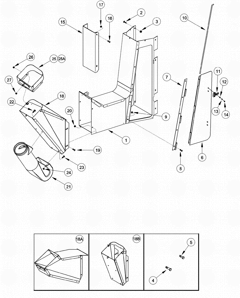 Схема запчастей Case IH 620 - (09C-02) - DRUM OUTLETS - FRONT - 6 ROW WIDE, NO. 1, 2, 3, 4, 5, AND 6, 6 ROW NARROW, NO. 6, 4 ROW WIDE, NO. 1, 2, 3, AND 4 (15) - HANDLING SYSTEM