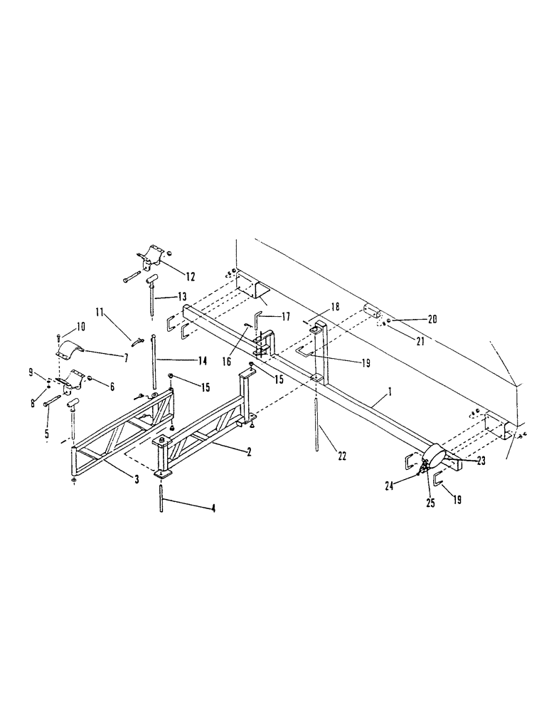 Схема запчастей Case IH 1600 - (24) - AUGER MOUNT ASSEMBLY, 2000, 3000 & 1600 