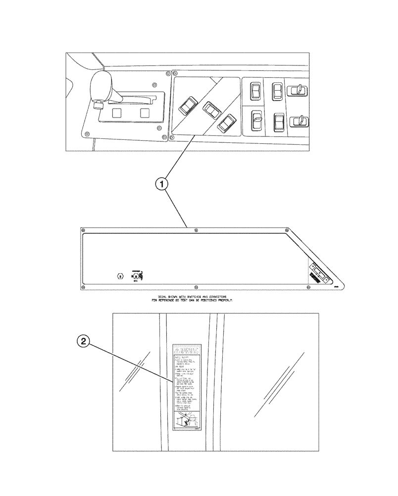 Схема запчастей Case IH FLX4375 - (09-002) - INTERIOR DECALS (13) - DECALS