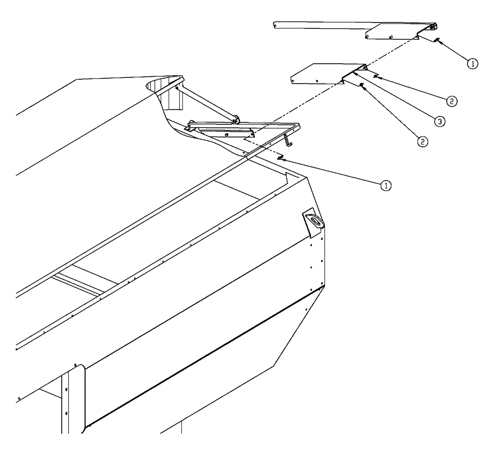 Схема запчастей Case IH FLX810 - (10-034) - FLIPTOP HANDLE EXTENSION (WET KIT ONLY) Wet Kit