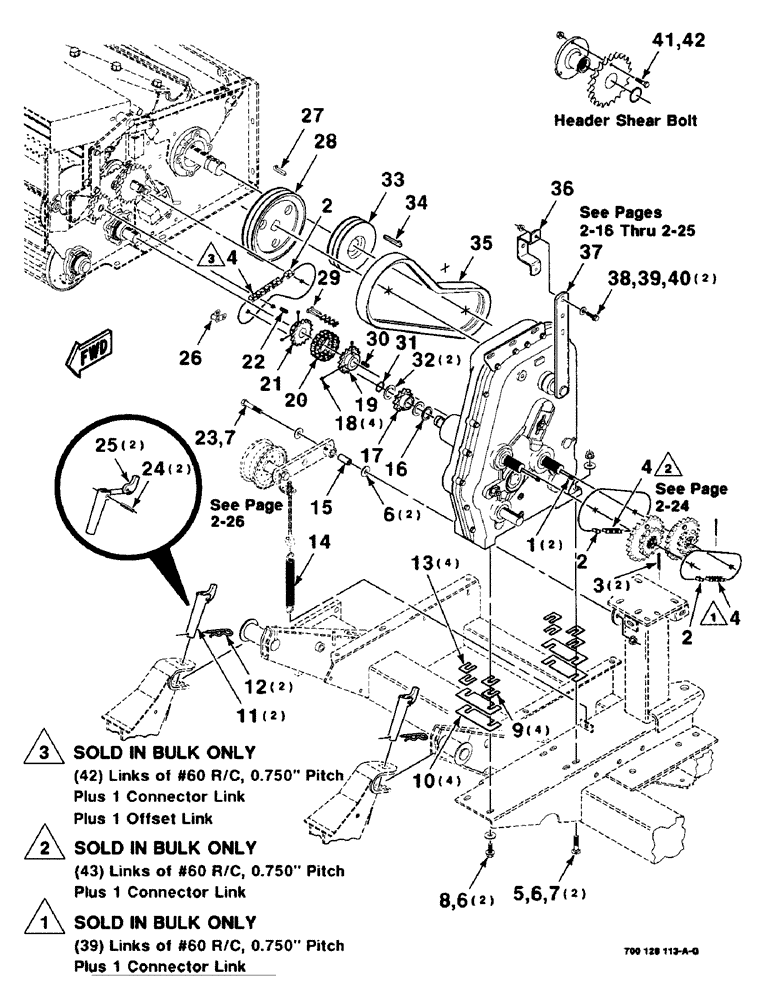 Схема запчастей Case IH 8725 - (2-14) - MAIN DRIVE ASSEMBLY, CONTINUED (09) - CHASSIS