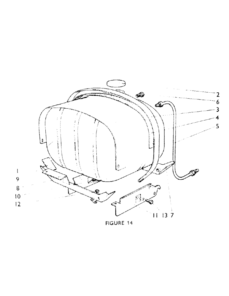 Схема запчастей Case IH 770B - (023) - FUEL TANK AND FITTINGS (01) - ENGINE