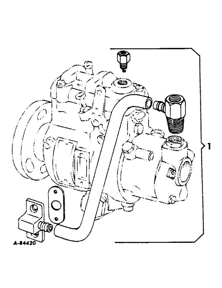 Схема запчастей Case IH 606 - (056) - FUEL SYSTEM, FUEL RETURN BY-PASS SYSTEM (02) - FUEL SYSTEM