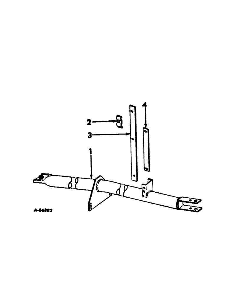 Схема запчастей Case IH 411 - (S-14) - HITCH TONGUE AND CONNECTIONS, FOR TRAILING HITCH 